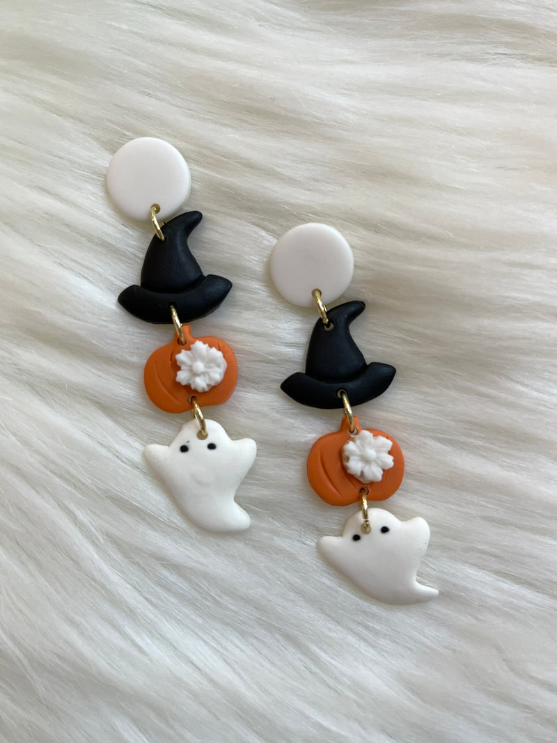 Clay Halloween Drop Earring