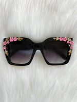 Vintage Rose Sunglasses Black