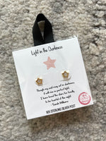 Light In The Darkness Star Stud - Gold