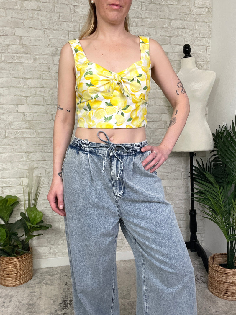 Lemon Spritz Crop Top