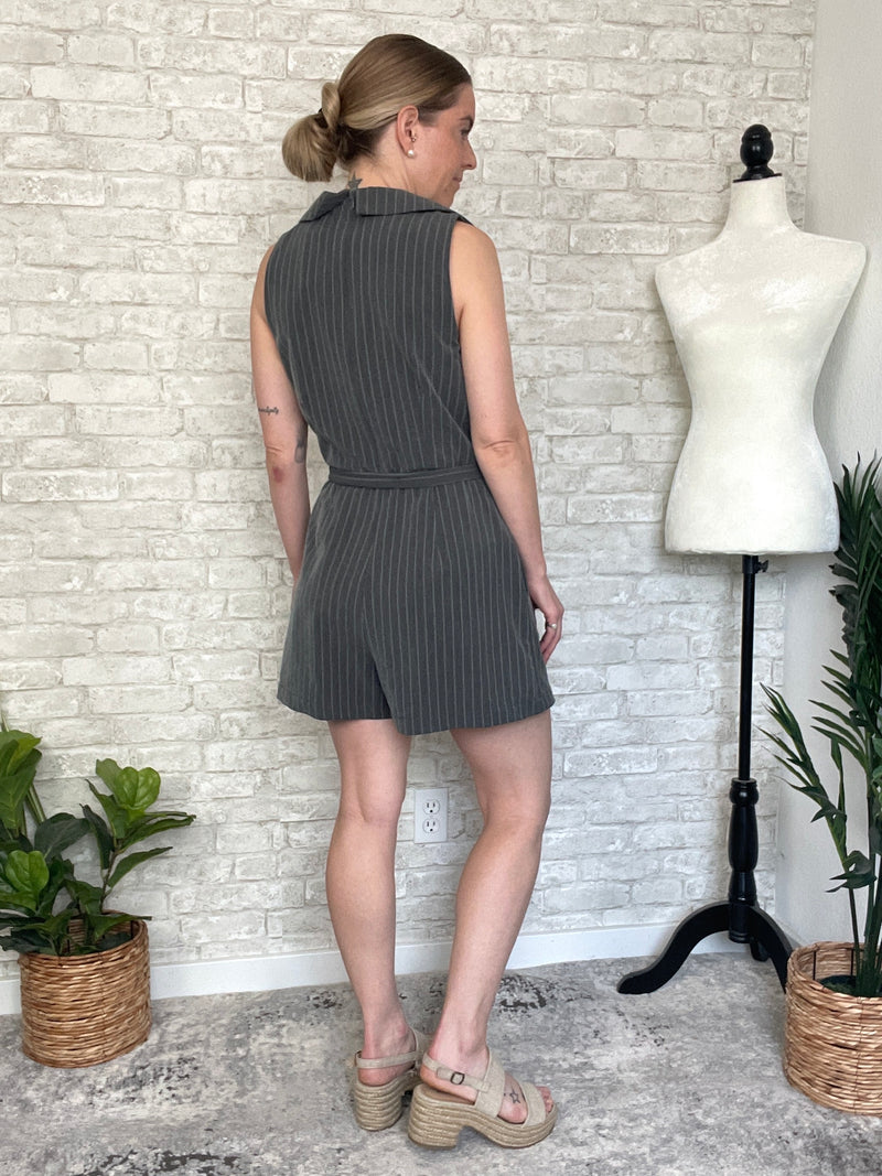 Celia Pinstripe Jumpsuit