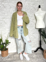 Tinsel+Fluff Heavy-Weight Cardigan Grinch Green