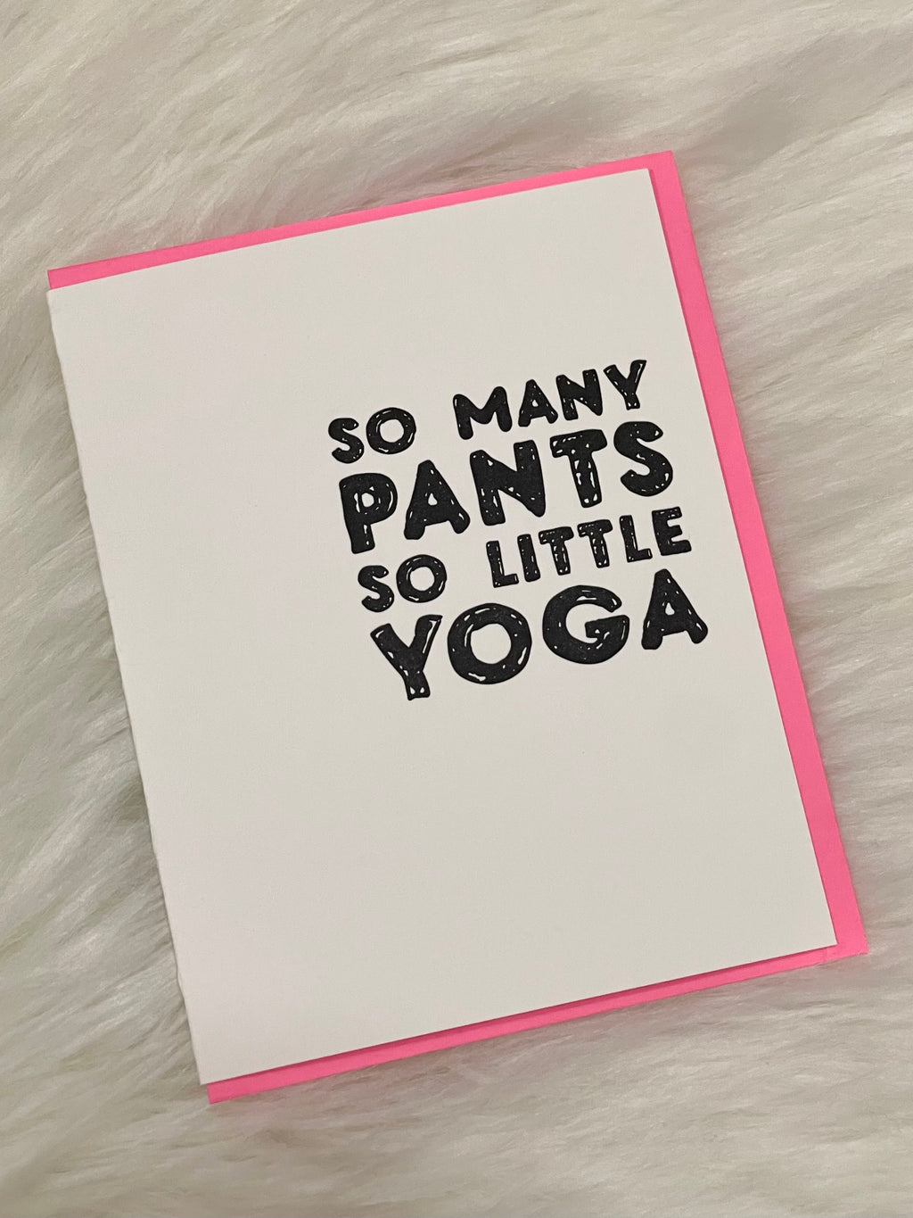 Pants + Yoga Card