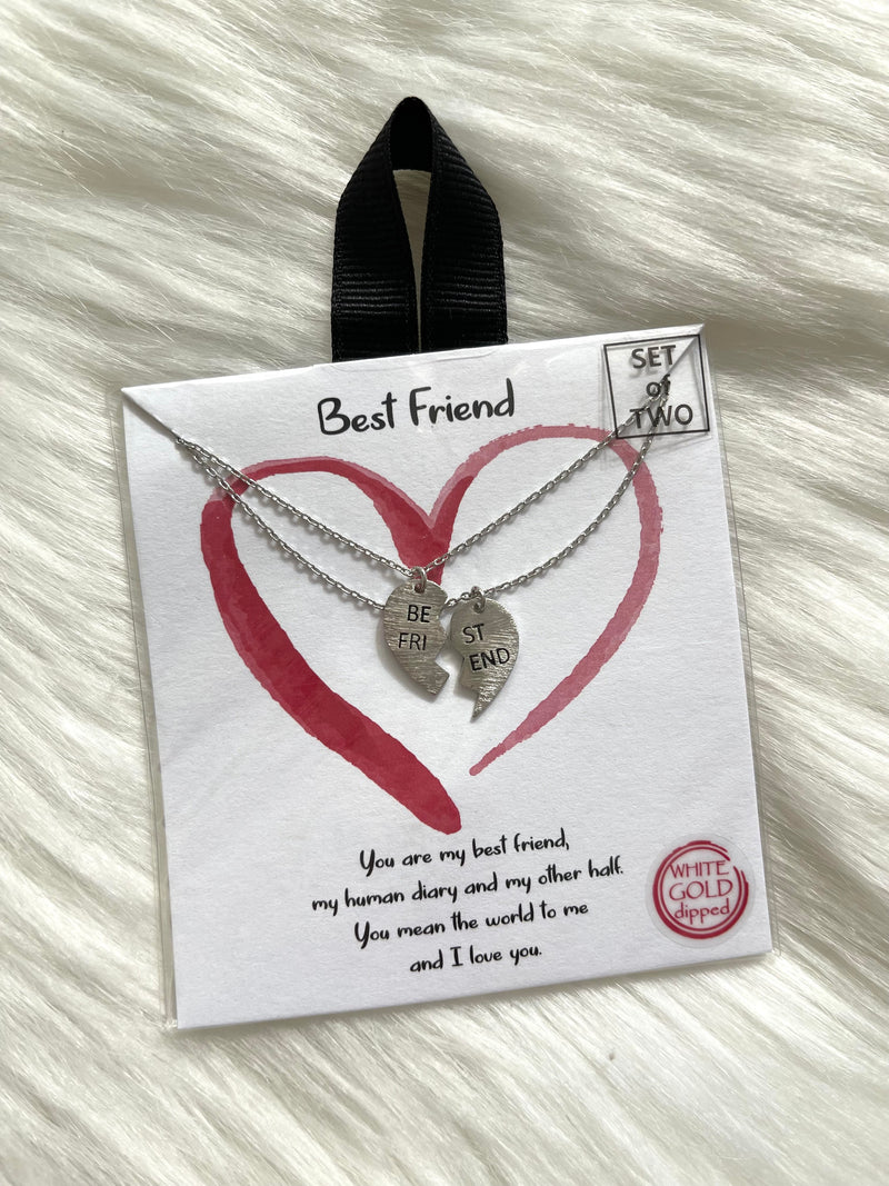 Best Friend Pendants Silver