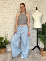 Ostra Wide-Leg Trouser Baby Blue