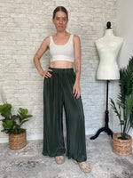 Wesley Green Crinkle Pants