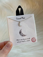 Crescent Moon Pendant Silver