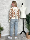 Nancy Neutral Pattern+Bow Cardigan