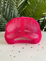 Drink Margs Trucker Hat Hot Pink