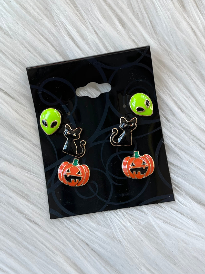 Halloween Stud Trio Earrings