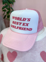 Best Ex-Girlfriend Trucker Hat Pink/White