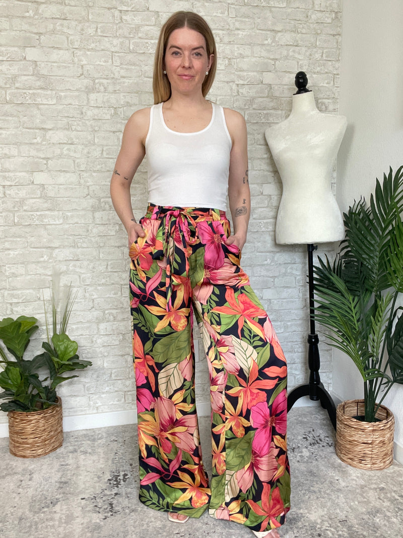 Chianni Gardenia Satin Pants