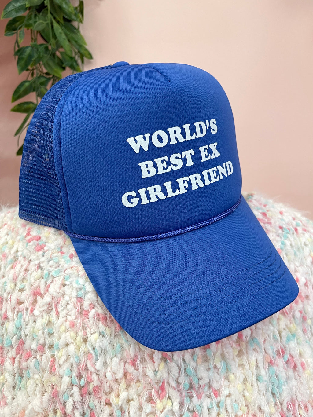 Best Ex-Girlfriend Trucker Hat Royal Blue