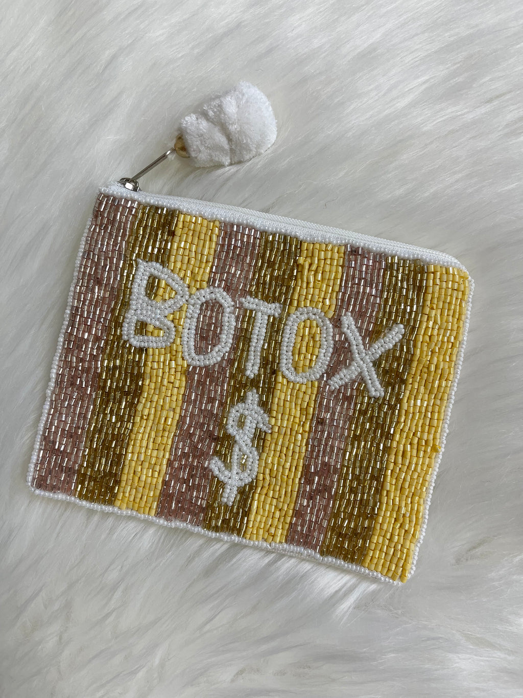 Botox $ Seed Bead Coin Bag