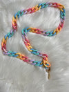 Cell Phone Chain Strap Long Rainbow Chain