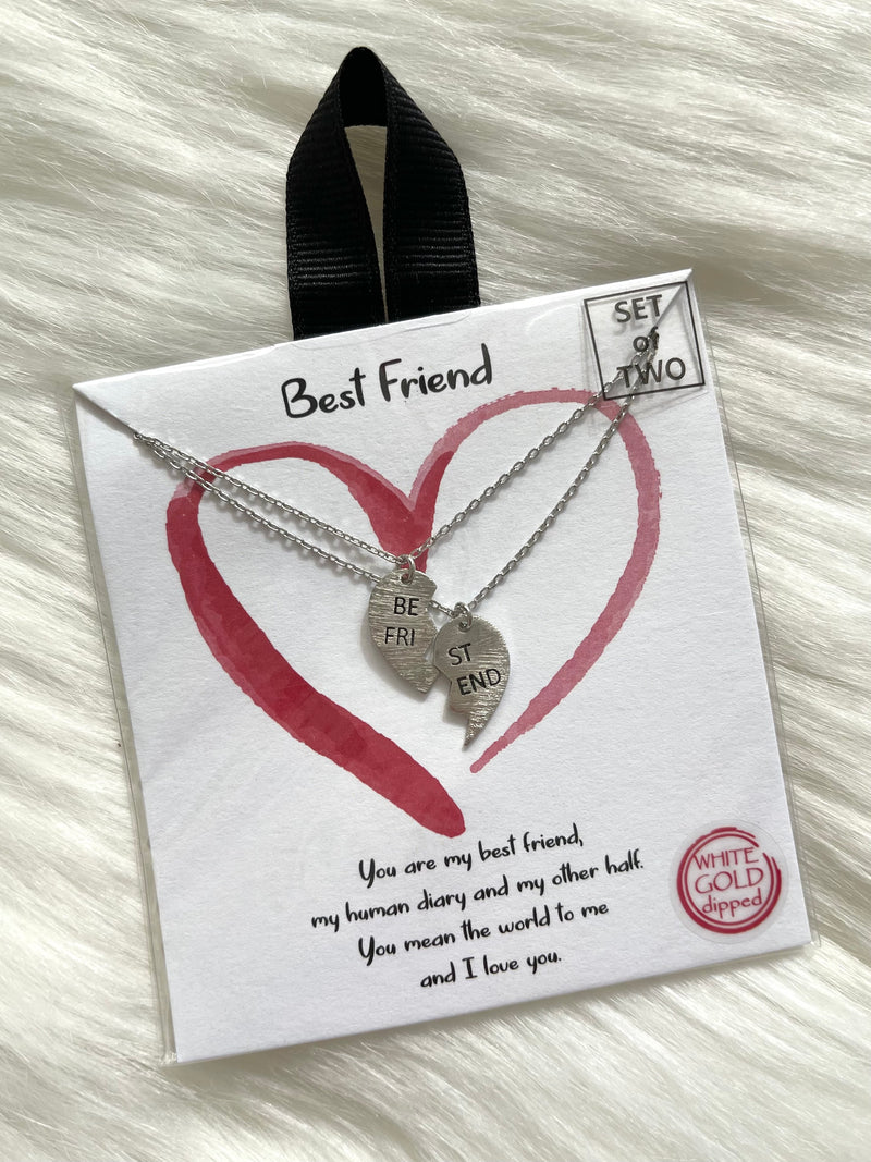 Best Friend Pendants Silver