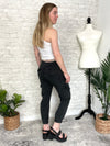 Calista Chambray Jogger Pant - Black Denim