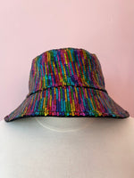 Rainbow Sequin Bucket Hat