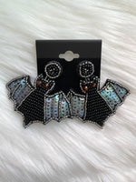 Glitzy Sequin Bat Earring