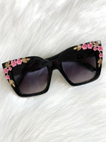 Vintage Rose Sunglasses Black