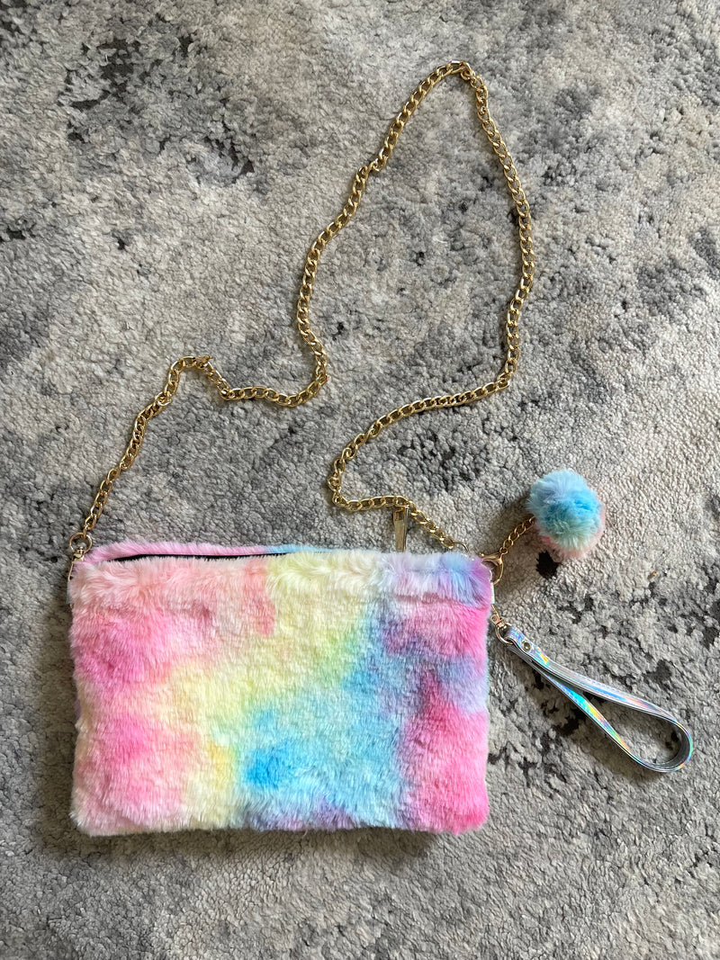 Rainbow Brite Cotton Candy Clutch