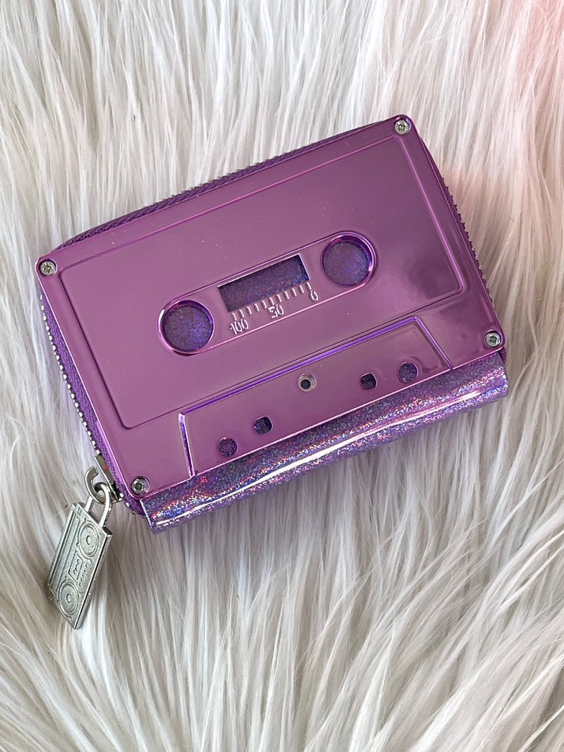 Retro Cassette Wallet Pink