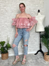 Pink Fluff Ruffle Top