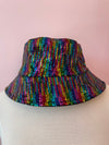 Rainbow Sequin Bucket Hat