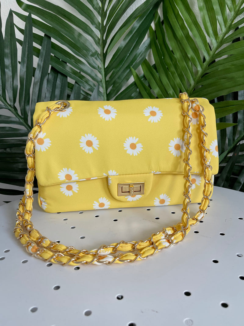 Daisy Yellow Crossbody Bag