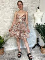 Mirabelle Twist Sun Dress - Western Print