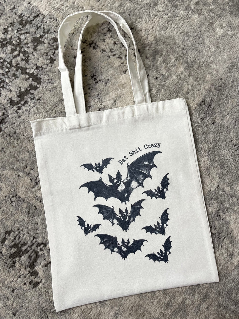 Bat Shit Crazy Canvas Tote Bag