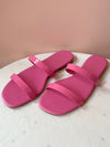 Sabrina Double Strap Slide On Pink