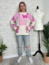 Riviera Hot Pink Floral Sweater