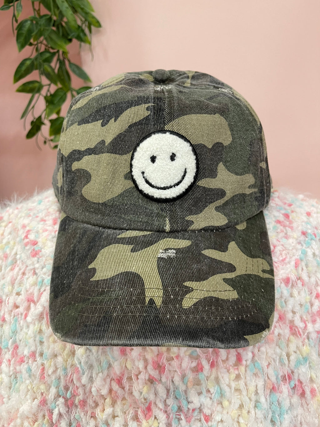 Happy Camo Hat