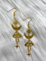 Magical Mushroom Earring Gold