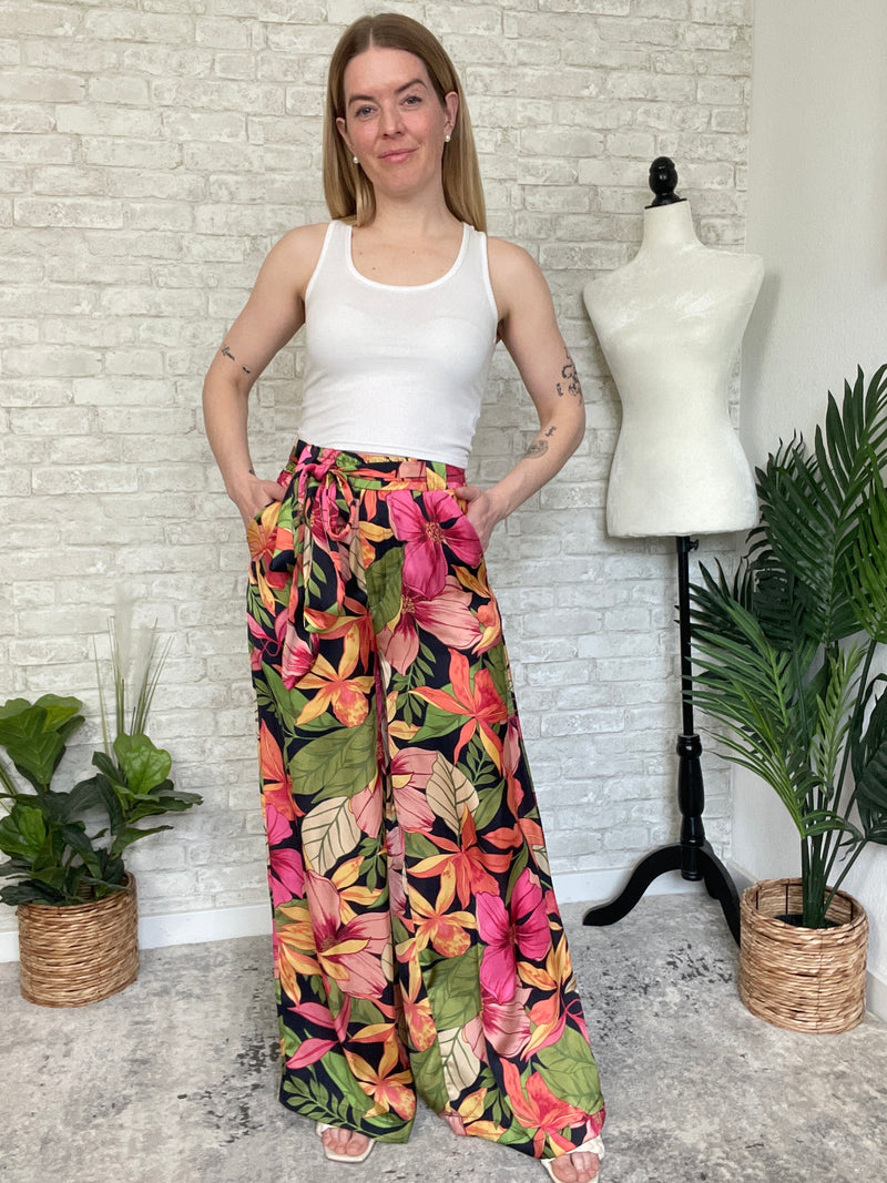 Chianni Gardenia Satin Pants