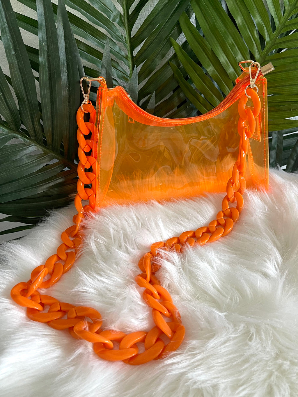 Festival Clear bag - Orange