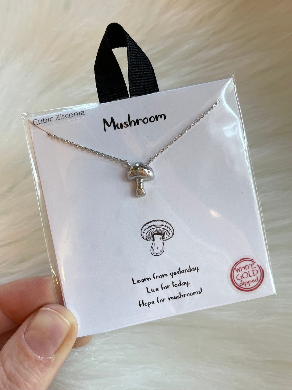 Mushroom Pendant Silver