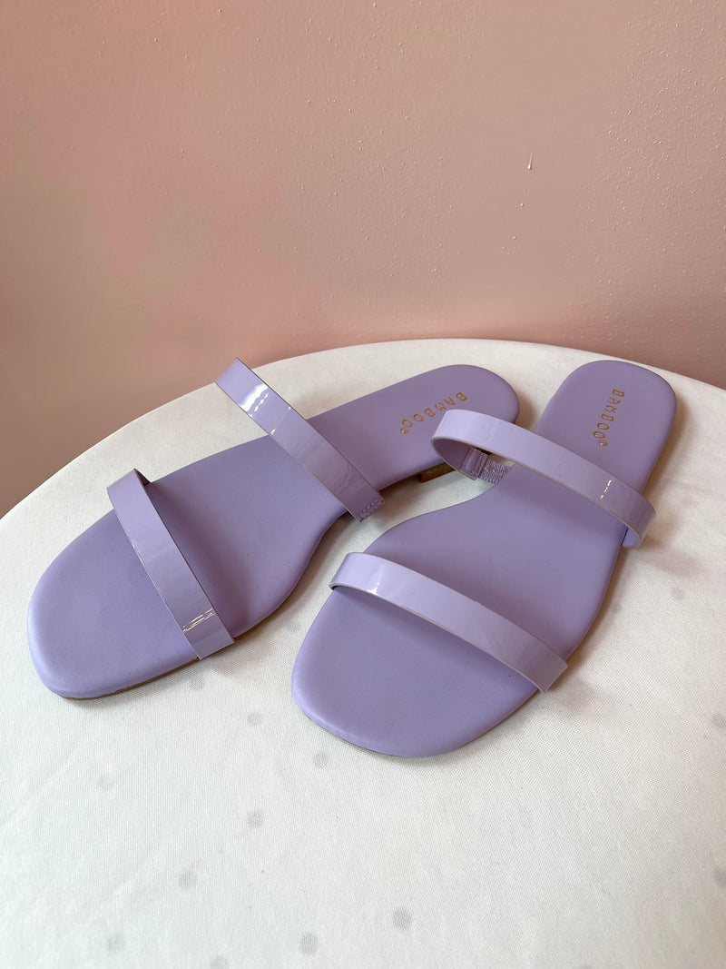 Sabrina Double Strap Slide On Lavender