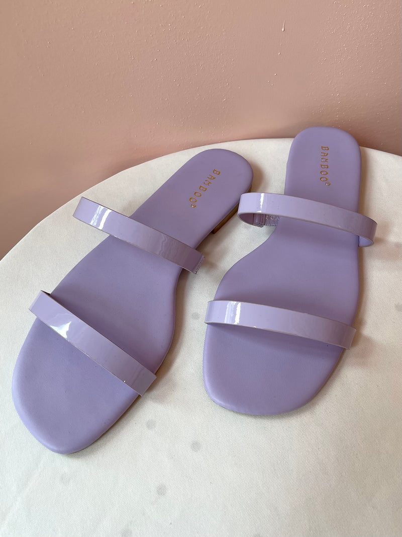 Sabrina Double Strap Slide On Lavender