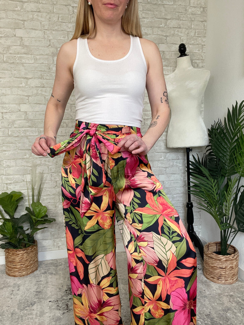 Chianni Gardenia Satin Pants