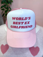 Best Ex-Girlfriend Trucker Hat Pink/White