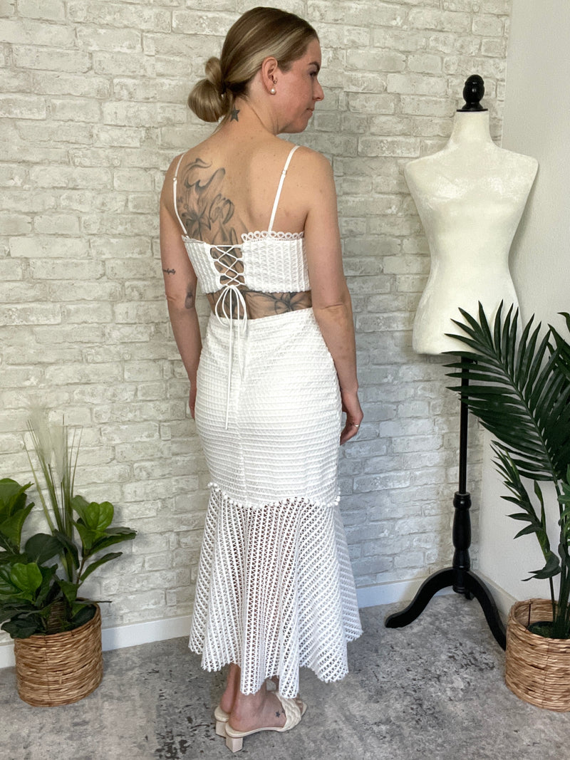 Amore White Lace Dress