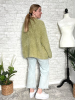 Tinsel+Fluff Heavy-Weight Cardigan Grinch Green