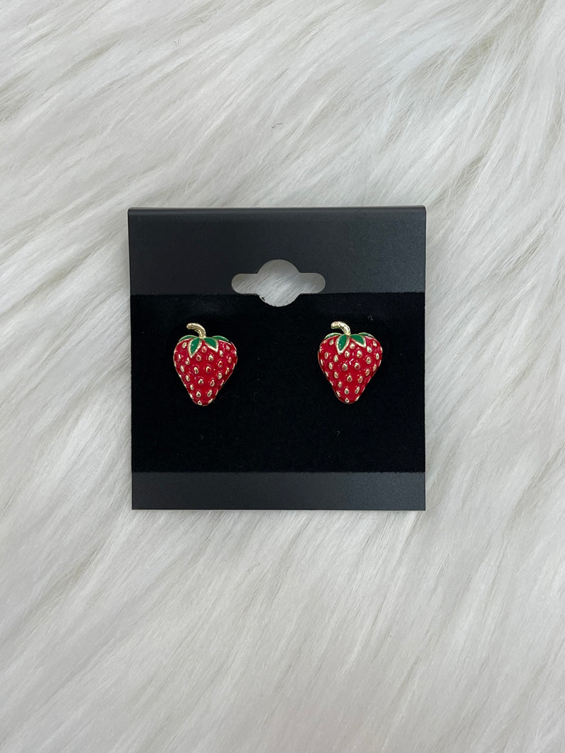 Strawberry Stud Earrings