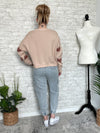 Neutral Love Sweater Khaki+Mauve