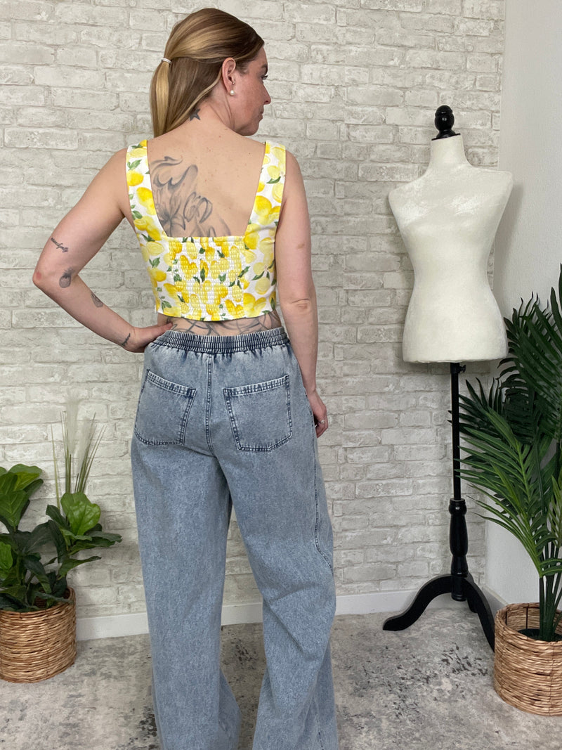 Lemon Spritz Crop Top