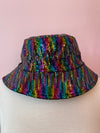 Rainbow Sequin Bucket Hat