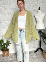 Tinsel+Fluff Heavy-Weight Cardigan Grinch Green