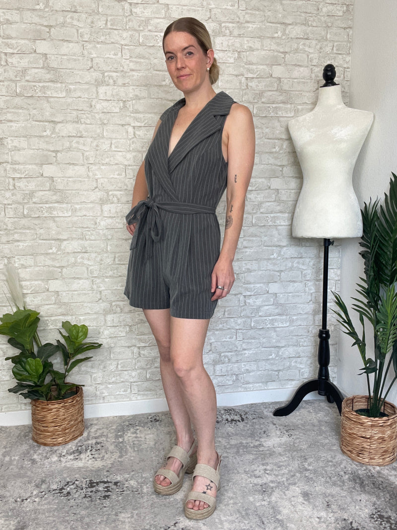 Celia Pinstripe Jumpsuit